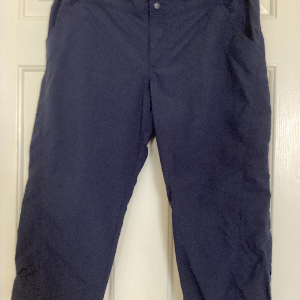Columbia Women's Navy Performance Fishing Gear Cropped Pants Sz S